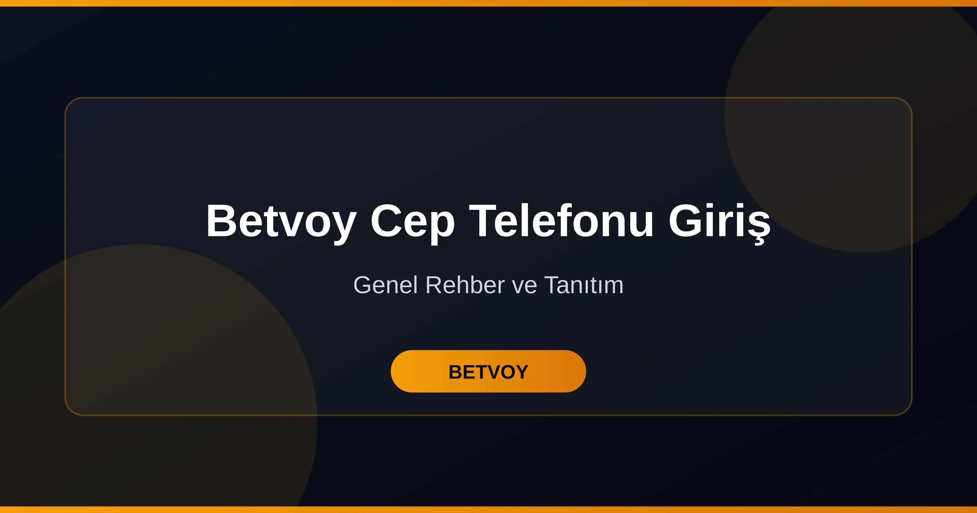 Betvoy Cep Telefonu Giriş
