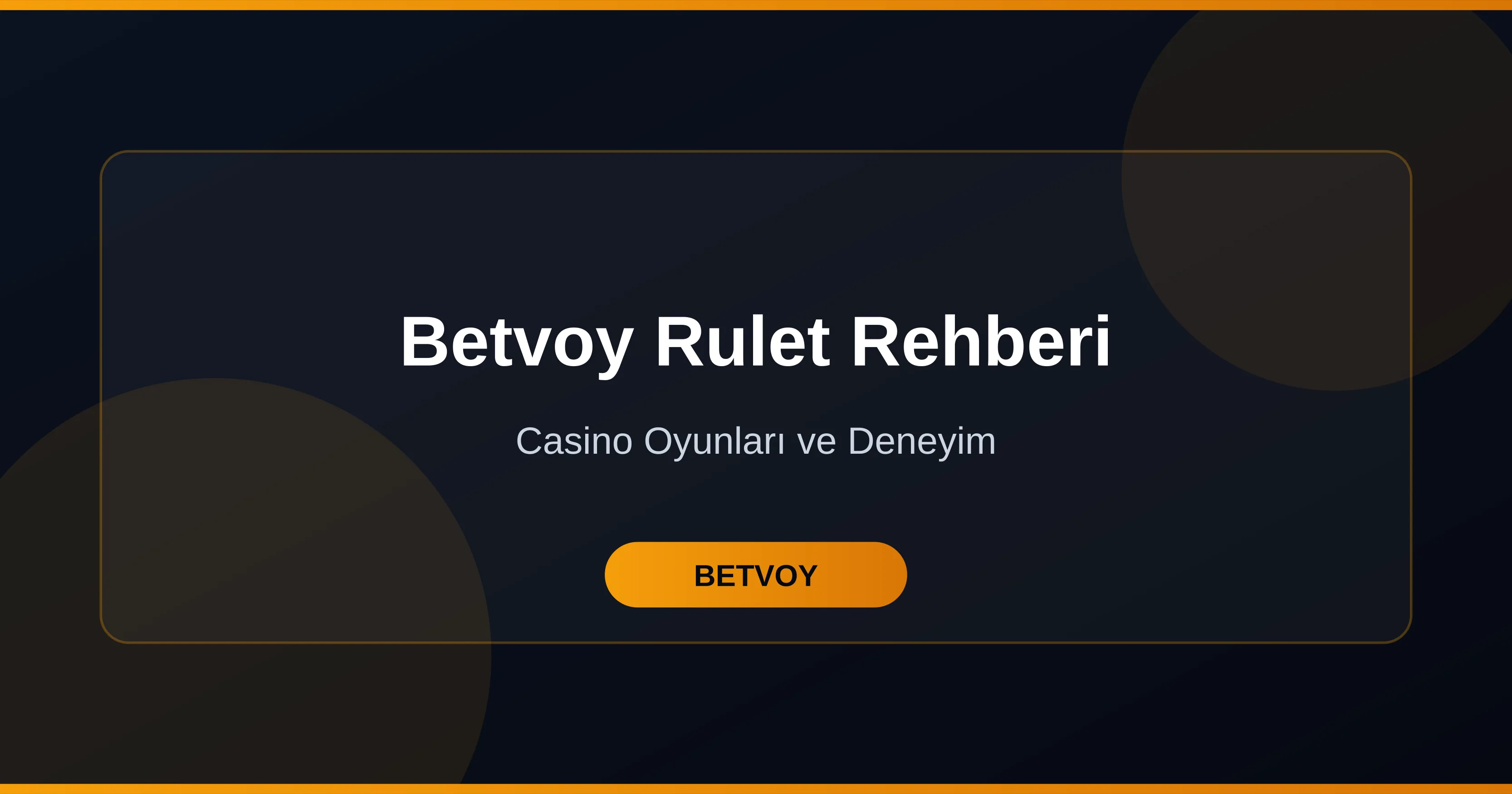 Betvoy Rulet Rehberi
