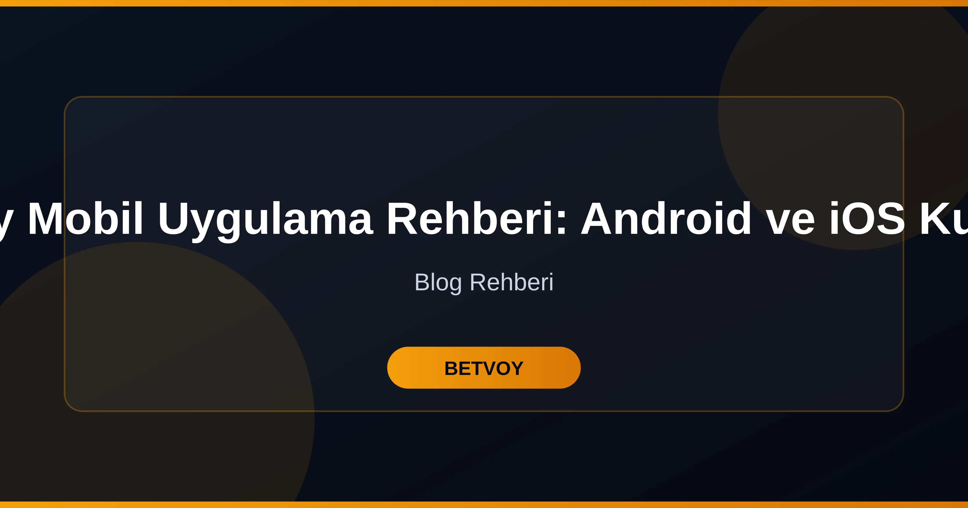 Betvoy Mobil Uygulama Rehberi: Android, i OS ve PWA
